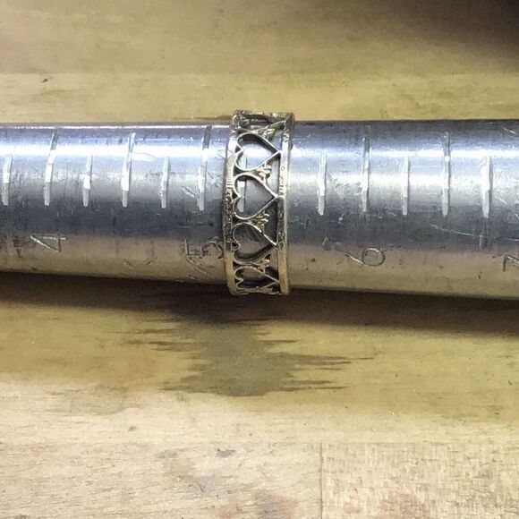 Ring, Sterling Silver Heart Ring, size 5, NEW, Handmade, Artisan - Picture 5 of 5